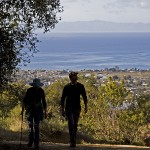 Hiking the Franklin Trail with views of the Channel Islands
